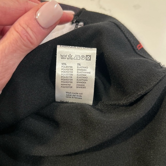 Vintage Red and Black Hexagonal Patterned Dress NWT XL - Picture 3 of 16